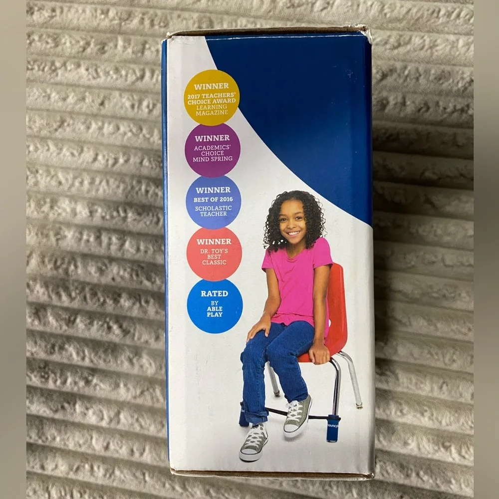 Bouncyband Student Edition for Elementary School Chair-Blue-Focus & Fidget Aid